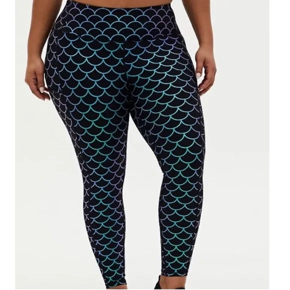 torrid Pants Jumpsuits Torrid Iridescent Mermaid Scale Sport Leggings Poshmark